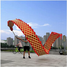 MekUk Outdoor Sports Dancing Dragon 3D Chinese Dragon Dance (6m Red)