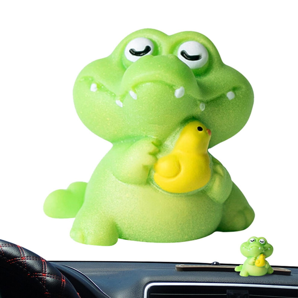 Crocodile Ornaments, Car Centre Console Ornaments Crocodile Figures Car Dashboard Cute Animal Figure 9412369943255
