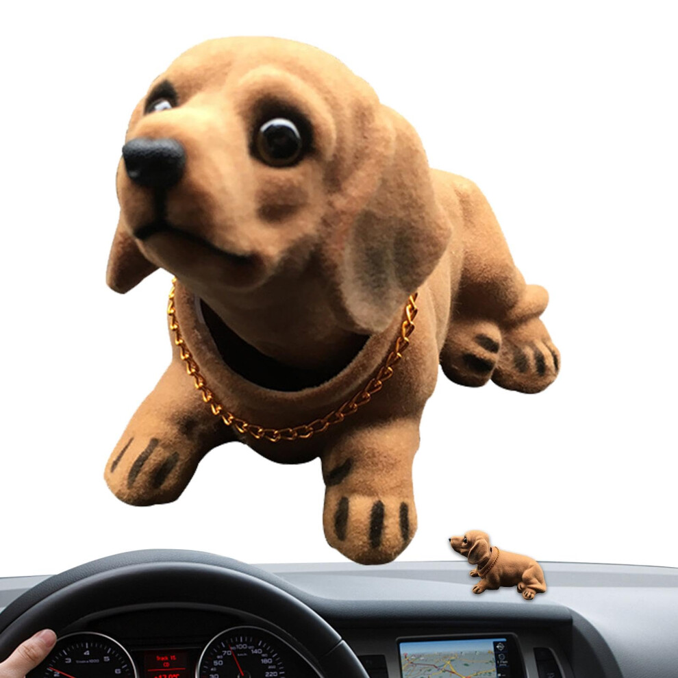 Bobblehead Dog Funny Dachshund Figure, Car Dashboard Decoration, Cute Wobble Dog 9412369936936