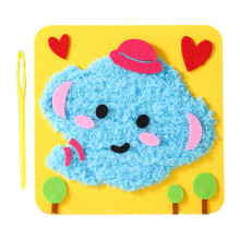 Threading learning toy, beginner's stick set  Animal sewing kit  Threading toy, interactive craft for boys and girls
