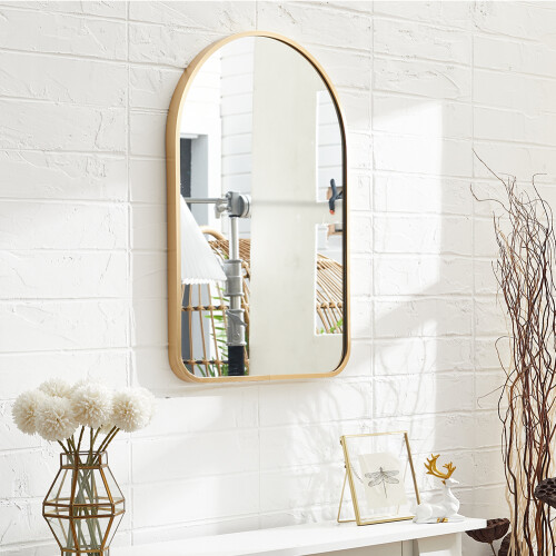 Living And Home Arched Wall Mirror with Aluminum Alloy Frame 1