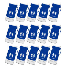 Portable Urinal Bags Leak Proof Odor Control for Camping Car Emergency Adults Kids Pack of 15 Dark Blue