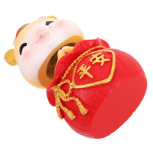 2St Cartoon Figurine Resin Bescherming Auto Decor Nieuwjaar
