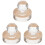 3St Compact Eyeshadow Stamper Met Transparante Acrylic Materiaal 3