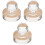 3St Compact Eyeshadow Stamper Met Transparante Acrylic Materiaal 4