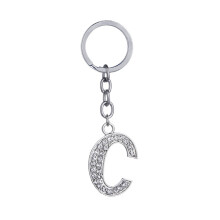 3- . metall schlüsselanhänger mit , buchstabe c, charm