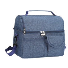 1St Doppelwandige Isoliertasche Wickeltasche Marineblau