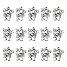 50Stk Silbern Alloy Charms Baumfaultier Für Ketten Und Armbänder