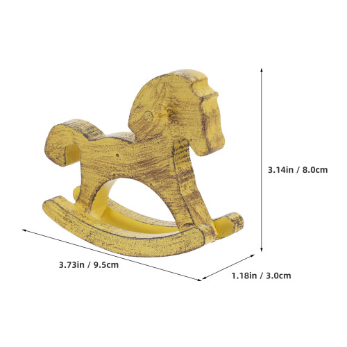 Sculpture Bois Figurine Animal Nostalgique Bureau 1