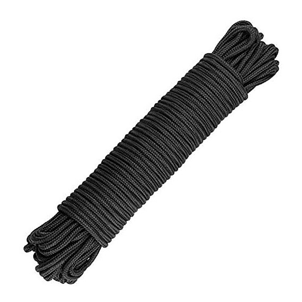 Camping Clothes Drying Rope Hanging Rope Nylon Black 1Pack 3582880161554