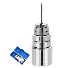 2Jgo Ranuradas De Metal Plata Para Experimentos De