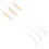 3Ud Herramienta Gancho Acero Inoxidable Para Con Mango Beige 6