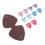 1Set Assorted Color Plastic Guitar Picks with PVC Storage Bag Durable 4