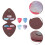 1Set Assorted Color Plastic Guitar Picks with PVC Storage Bag Durable 8