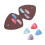 1Set Assorted Color Plastic Guitar Picks with PVC Storage Bag Durable 9