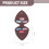 1Set Assorted Color Plastic Guitar Picks with PVC Storage Bag Durable 2