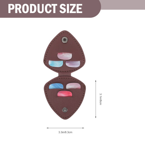 1Set Assorted Color Plastic Guitar Picks with PVC Storage Bag Durable 1