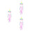 3pcs Decor Dreamcatcher Simple Pendant Pendant Catcher 6