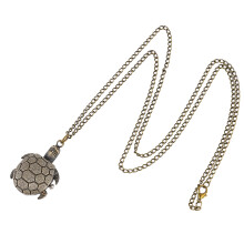 2 Count Vintage Pocket Watch Man Longevity Turtle Jewelry Tortoise