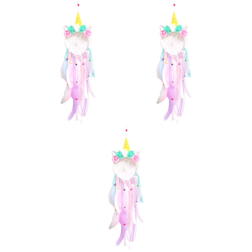 3pcs Decor Dreamcatcher Simple Pendant Pendant Catcher 2