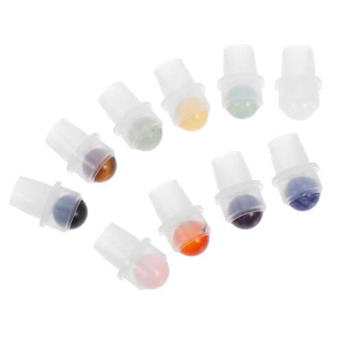 20 Pcs Roller Ball Inserts For Essential Oil Bottles With Jade Stone 1