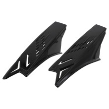 2St Motorhelm Hoorns Decor Regenbestendig Zwart ABS