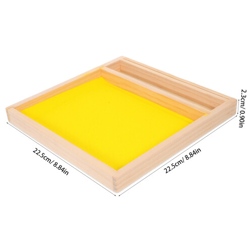 1 Set À Sable Montessori En Bois Pour L'alphabet 1