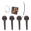1Ensemble Accessoires Violon En Ébène Kit Complet Coloré Bois Durable 1