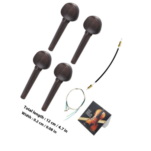 1Ensemble Accessoires Violon En Ébène Kit Complet Coloré Bois Durable 1