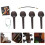 1Ensemble Accessoires Violon En Ébène Kit Complet Coloré Bois Durable 11