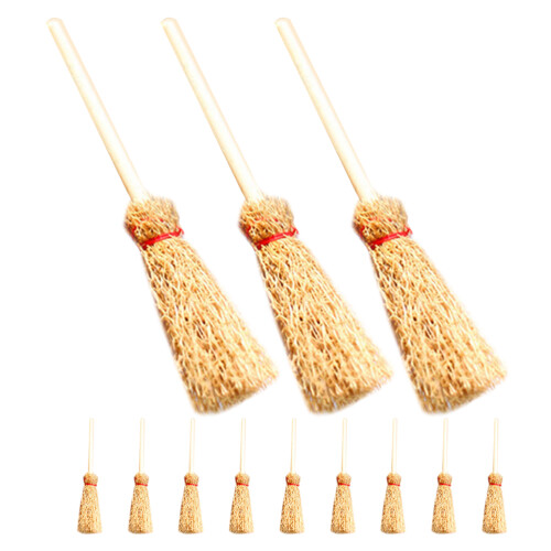 48 Pièces Balais Miniatures Pour Maison De Beige 1