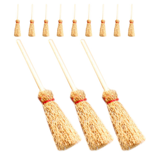 48 Pièces Balais Miniatures Pour Maison De Beige 2