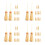 48 Pièces Balais Miniatures Pour Maison De Beige 8