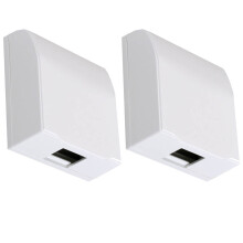 2 Pack Socket Electrical Guard Shield Cover Child Baby White