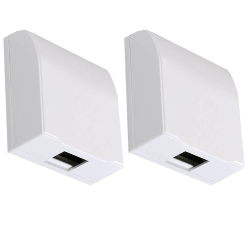 2 Pack Socket Electrical Guard Shield Cover Child Baby White