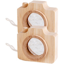6 Pcs Kids Camera Toys Mini Wood Cameras With Lenses And Kaleidoscope