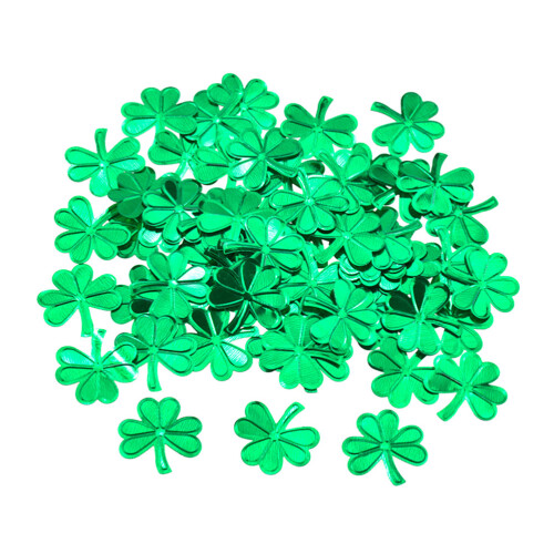3 Sets Clover Confetti Festive Shamrock Design Green