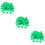 3 Sets Clover Confetti Festive Shamrock Design Green 9