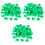 3 Sets Clover Confetti Festive Shamrock Design Green 3