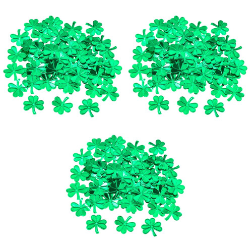 3 Sets Clover Confetti Festive Shamrock Design Green 2