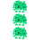 3 Sets Clover Confetti Festive Shamrock Design Green 8