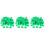 3 Sets Clover Confetti Festive Shamrock Design Green 4