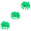 3 Sets Clover Confetti Festive Shamrock Design Green 5