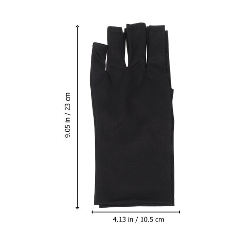 2 Pairs Uv-Resistant Polyester Manicure Gloves 1