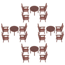 8 Sets Mini Table Chair Set Model For Living Room