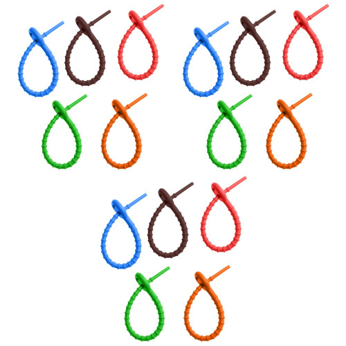 3 Pack Cable Ties Organizer Rolled Straps Reusable Wire Travel 2