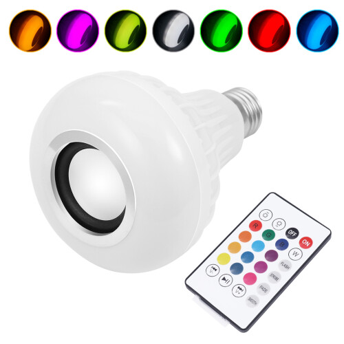 Smart Led Light Bulb Speaker RGB Color Changing