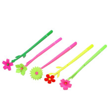 36Pièces Stylos Fleur Gel Noir Assortis Écriture Lisse Bureau École