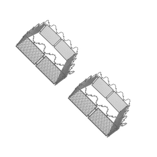 2 Sets Miniature Fence Panel - Plastic Guardrail For Farm Animals 2
