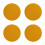 4Pcs Self-Adhesive Cork Board 30Cm Round For Office School Home 4